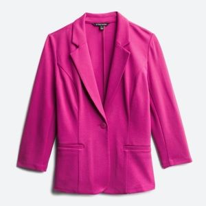 EUC 41 Hawthorn Shania Peplum Back Ponte Blazer in Magenta (Stitch Fix)